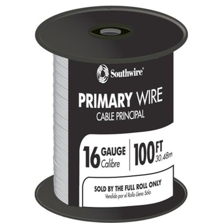 SOUTHWIRE Southwire Company 55667923 100 ft. White 16 Gauge 19 Strand Primary Auto Wire 55667923